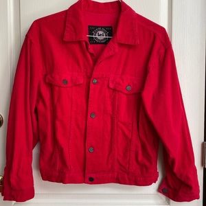 Red corduroy jacket